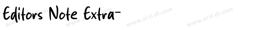 Editors Note Extra字体转换